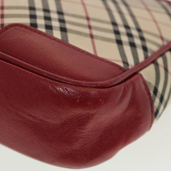 BURBERRY Nova Check Shoulder Bag Nylon Beige Auth 42722 - Picture 9 of 16